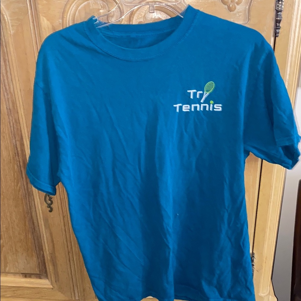 Blue Tri Tennis T-Shirt